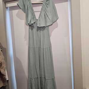 Elegant Blue Maxi Dress